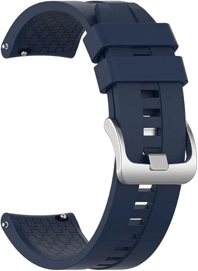 Liger Silicone Watch Bracelet From Liger Compatible With Watch Size 22mm,Blue Color